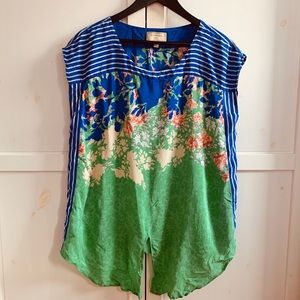 Anthropologie Moulinette Soeurs 100% silk tunic